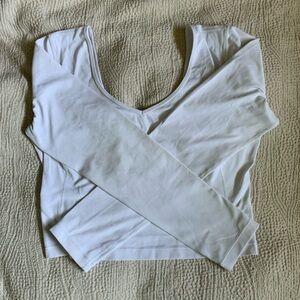 Lululemon Align Long Sleeve Scoop Neck Cropped Top